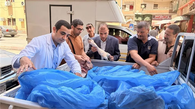 بيطري سوهاج: ضبط 250 كيلو جرامًا من اللحوم الفاسدة بأحد المطاعم