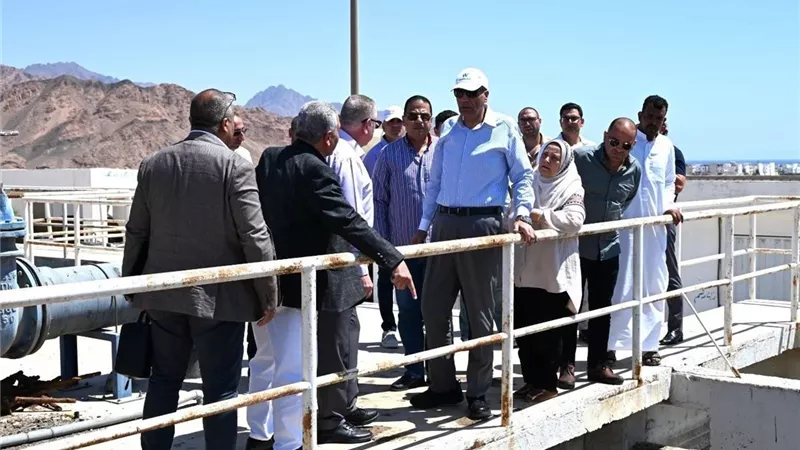 بـ408 ملايين جنيه.. محافظ جنوب سيناء يتابع تطوير محطة معالجة صرف صحي دهب