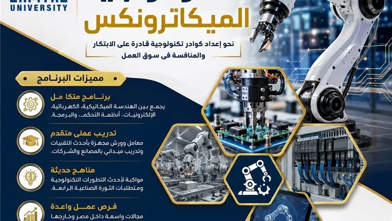 تنسيق الجامعات| تفاصيل برنامج تكنولوجيا الميكاترونكس بجامعة العاصمة  
