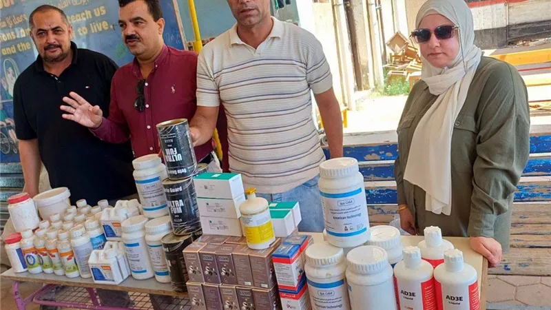 ضبط 166 عبوة أدوية بيطرية منتهية الصلاحية وغلق مكتب غير مرخص بالبحيرة