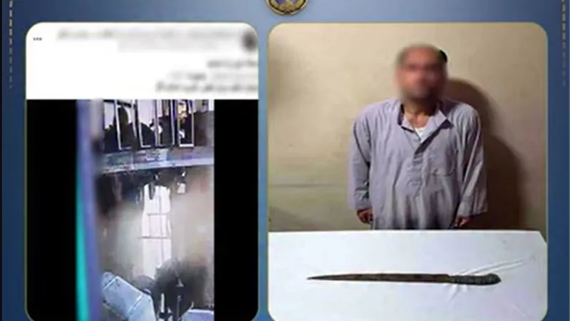 ضبط عاطل لقيامه بالتعدي على أحد الأشخاص بسلاح أبيض بالغربية