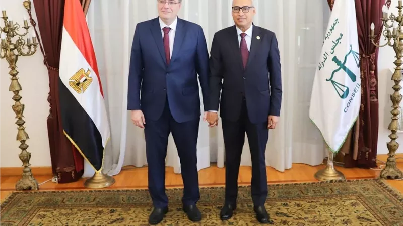 رئيس مجلس الدولة يستقبل رئيس الجهاز المركزي للتنظيم والإدارة للتهنئة 