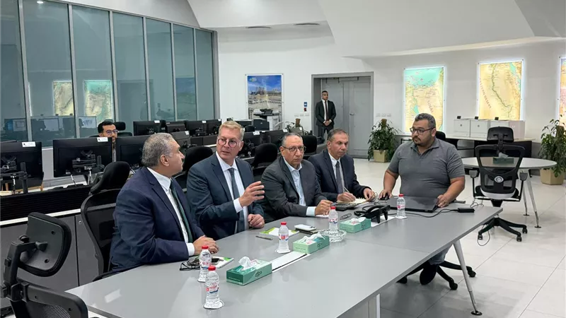 بدوي يتابع من مركز التحكم بشركة جاسكو انتظام إمدادات الغاز 