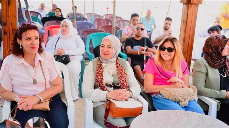 رئيس القومي  لذوي الإعاقة تتفقد شاطئ أبطال التحدي بالاسكندرية