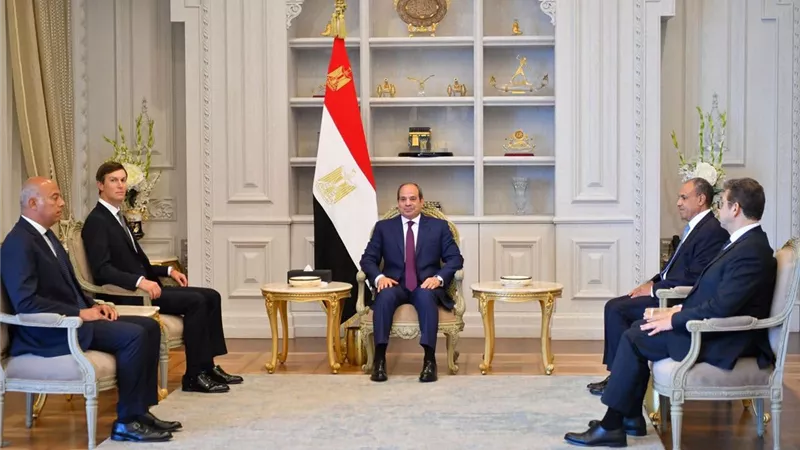 الرئيس السيسي يستقبل كوشنر لمناقشة التطورات بمنطقة الشرق الأوسط