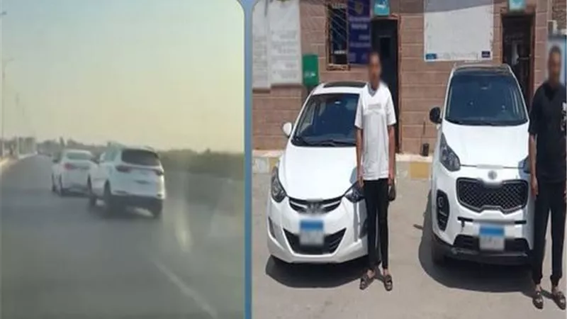 ضبط قائدي سيارتين لارتكابهما حركات استعراضية خطرة فى الشرقية