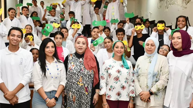 تربية نوعية عين شمس تستضيف طلاب جامعة الطفل بورش فنية وإبداعية متنوعة