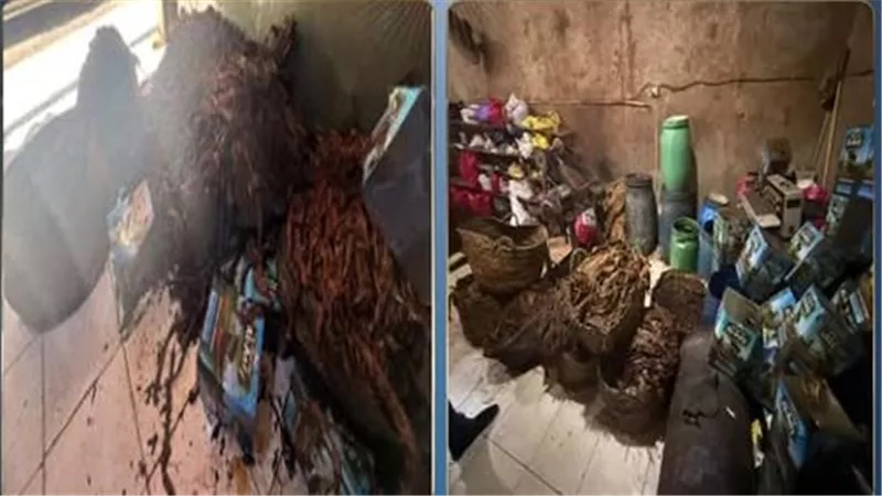ضبط مصنع غير مرخص لإنتاج المعسل بدمياط