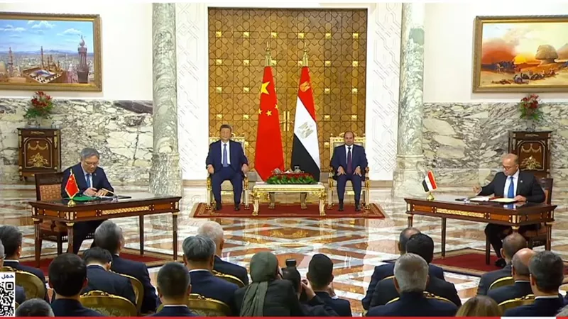 بث مباشر.. مباحثات بين الرئيس السيسي ونظيره الصيني لتعزيز العلاقات