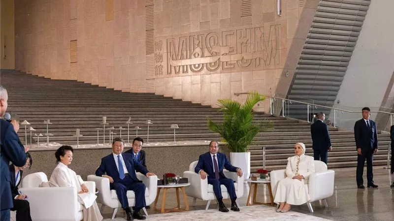 السيدة انتصار السيسي: المتحف المصري الكبير شاهد على عظمة الحضارة المصرية