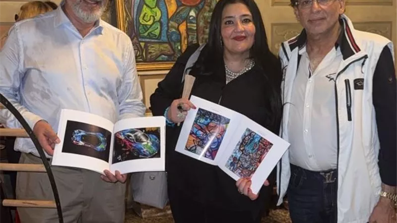بحضور خالد يوسف.. شاليمار شربتلي تتفتح معرض ببينالي فينيسيا 