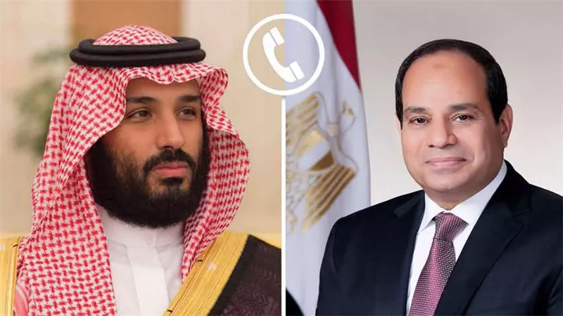 الرئيس السيسي يهنئ بن سلمان بقرب اليوم الوطني ويؤكدعمق الروابط بين البلدين