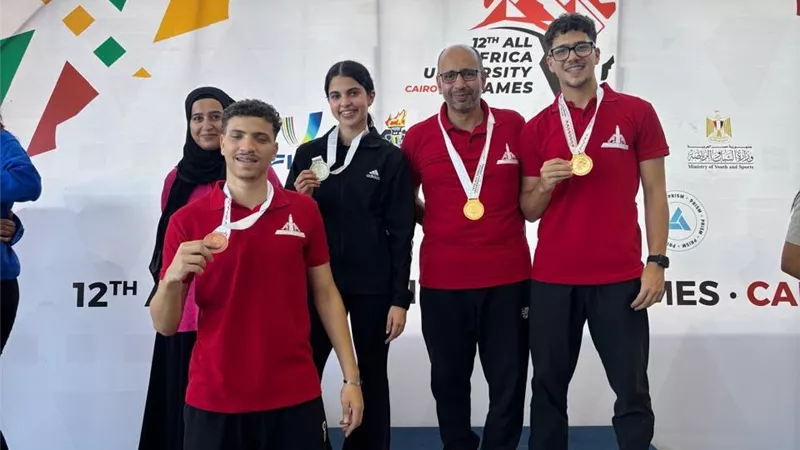 أبطال عين شمس يواصلون التألق ويحصدون 3 ميداليات في منافسات السلاح