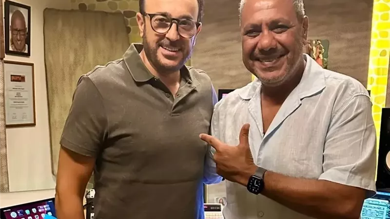 صابر الرباعي داخل الاستوديو مع أمير محروس.. أغنية جديدة تترقبها الجماهير