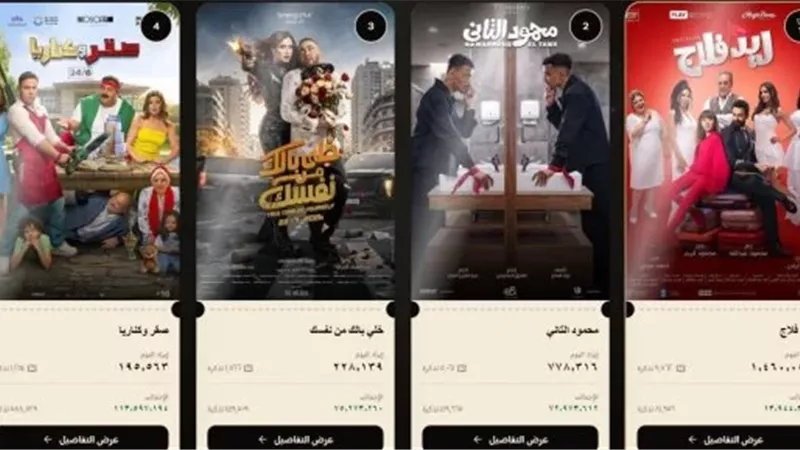 ريد فلاج يواصل صدارة شباك التذاكر وشمشون يكتفي بـ 3 الأف جنيه 