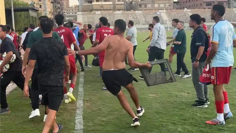 النصر يتهم لاعبي طنطا بالاعتداء ويطالب بمحاسبة المتسببين