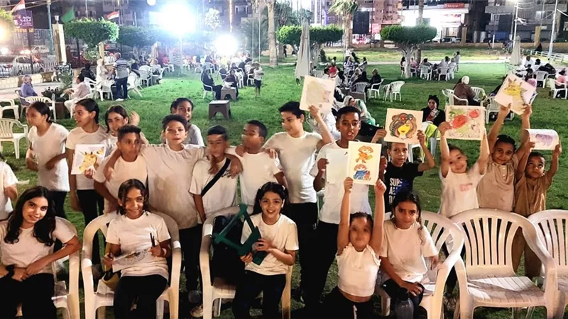 فنون شعبية للأطفال وورش للرسم في «شارع الفن» بالإسماعيلية