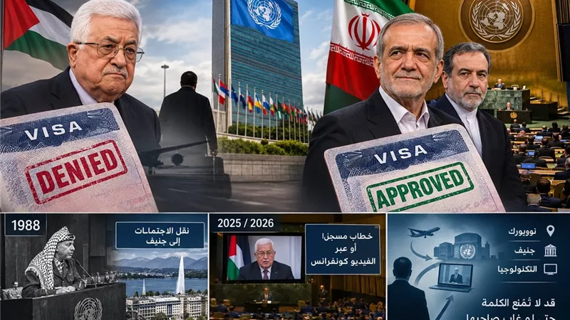 بين المنح والمنع.. بزشكيان في نيويورك وعباس خلف أبواب التأشيرة الأمريكية