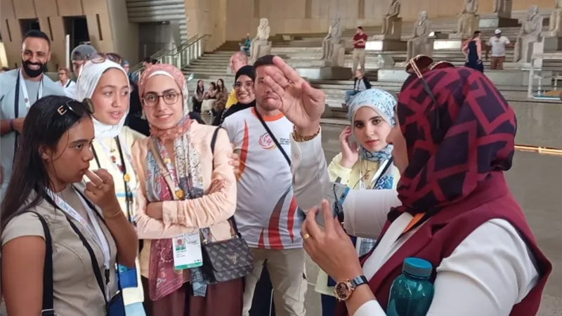 الثقافة تنظم زيارة لأبطال الأولمبياد الخاص من ذوي الهمم إلى المتحف الكبير