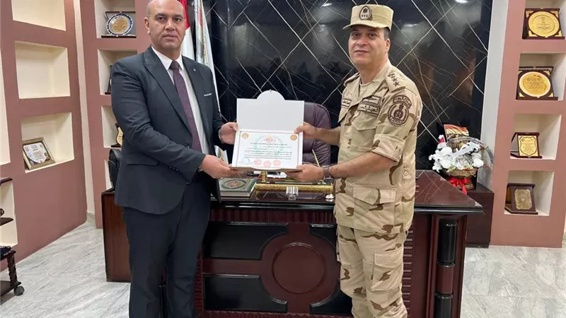 المستشار العسكرى لمحافظة كفر الشيخ يشيد بأداء مديرية التموين فى تنفيذ التدريب العملى المشترك «صقر 150»
