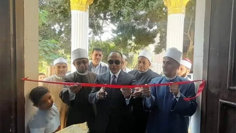 نائب محافظ المنيا يفتتح المسجد الكبير في أبو فليو بعد رفع كفاءته