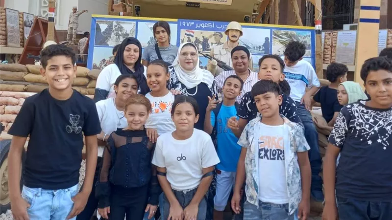 ميراث الفخر.. «بانوراما أكتوبر» تستقبل أطفال روضة السيدة زينب 