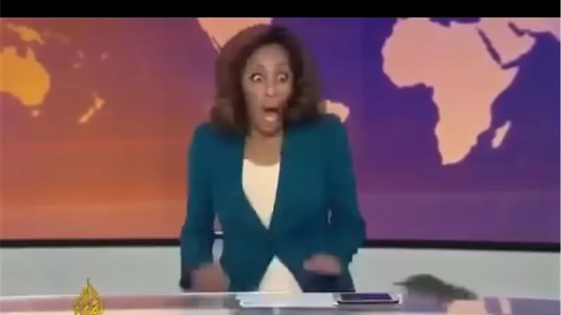  فأر في ستوديو الجزيرة وهروب سريع للمذيعة |فيديو 