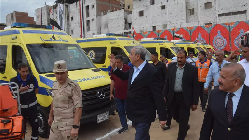 محافظ الغربية يتفقد اصطفاف المعدات استعدادًا لانطلاق التدريب العملي المشترك “صقر 156”