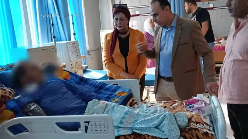  محافظ بني سويف يوجه بسرعة متابعة حالة مصابي حادث عمال الواسطى
