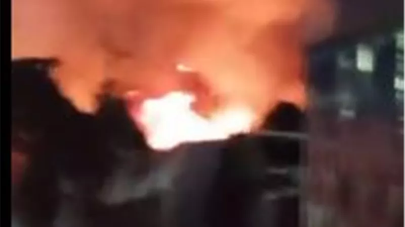  ماس كهربائي وراء حريق أتوبيس بالقناطر الخيرية 