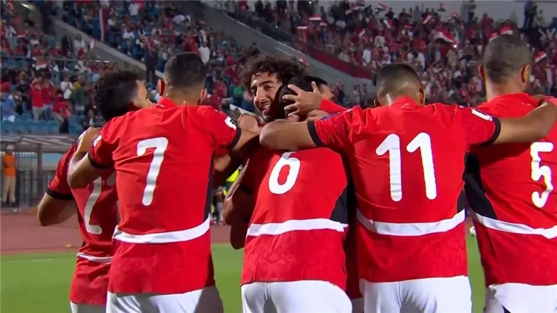 الشوط الأول| منتخب مصر يتفوق على غينيا بيساو بهدف محمد حمدي