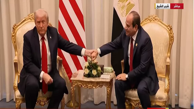 ترامب: الرئيس السيسي زعيم قوي وسنعمل معا لإنهاء الحرب| فيديو