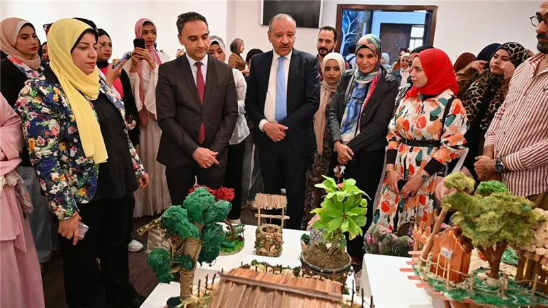 جامعة الفيوم تفتتح المعرض الطلابي 