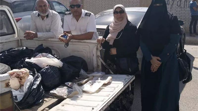 ضبط 450 كيلو لحوم غير صالحة بالمنوفية 