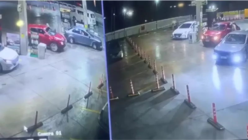 سرقة بنزين بالتحايل في محطة وقود بالطريق الصحراوي
