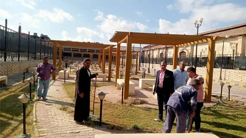 رئيس مدينة كفر الشيخ يشن حملة لرفع كفاءة مسار العائلة المقدسة |صور