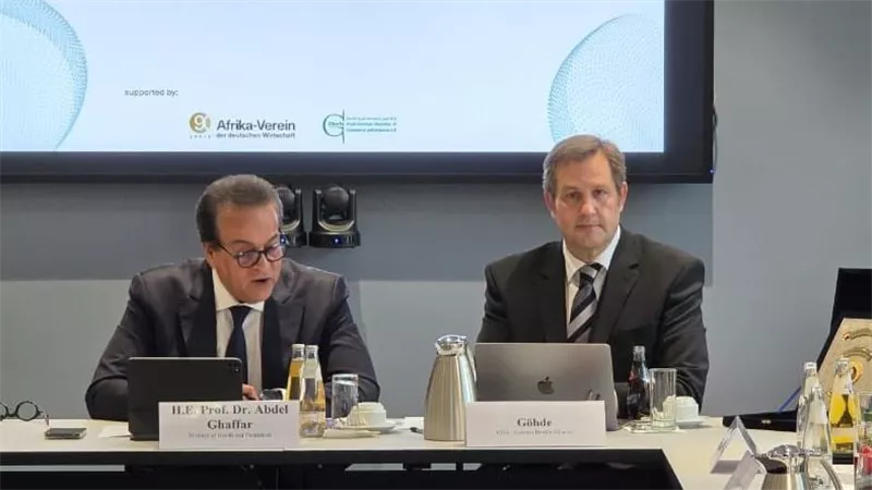 وزير الصحة يبحث مع ممثلي التحالف الصحي الألماني تعزيز التعاون المشترك