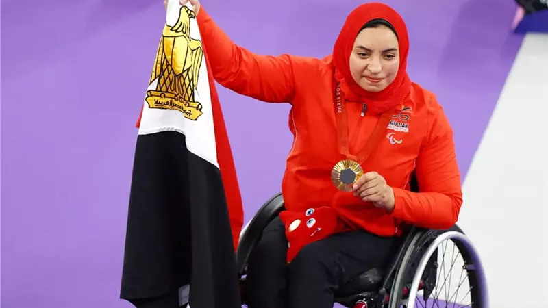 رحاب رضوان تحصد ذهبية بطولة العالم لرفع الأثقال البارالمبي في وزن61 كجم