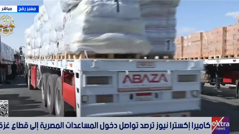على الهواء مباشرة.. إسرائيل تعيد بعض شاحنات المساعدات دون تفريغها إلى مصر|فيديو