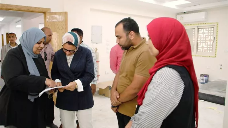 نائب محافظ الوادي الجديد تتابع التشطيبات النهائية بالمركز الإقليمي لتنمية قدرات العاملين