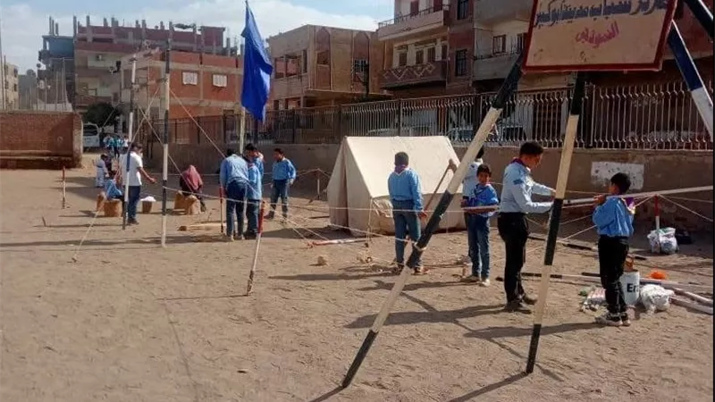 تنمية النشء بالشرقية تنظم المعسكر التقيمى للشعب الكشفية والارشادية |صور