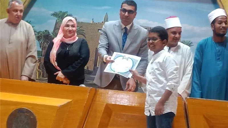 نائب محافظ الأقصر يشهد حفل تكريم حفظة القرآن الكريم بدار عثمان بن عفان