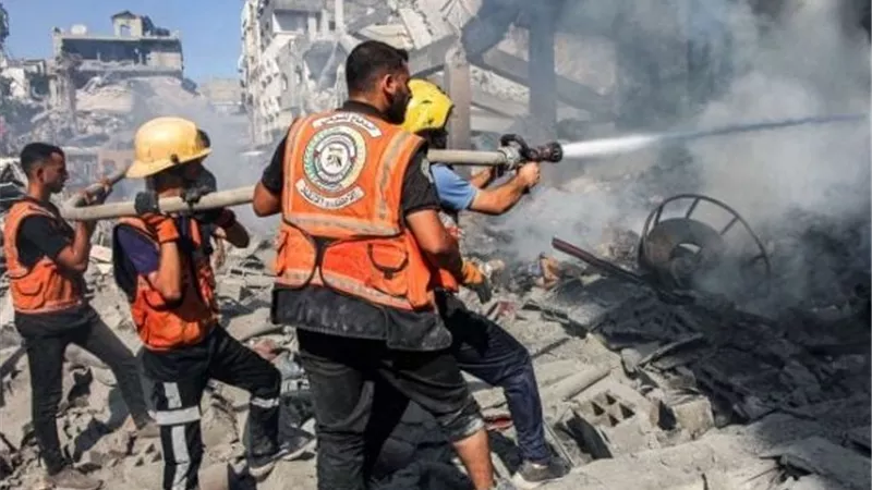 بعد القصف الإسرائيلي.. الدفاع المدني في غزة يناشد العالم لتقديم المساعدة