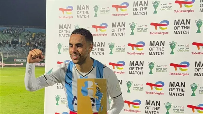 محمد الشيبي رجل مباراة بيراميدز ونهضة بركان بـ السوبر الإفريقي