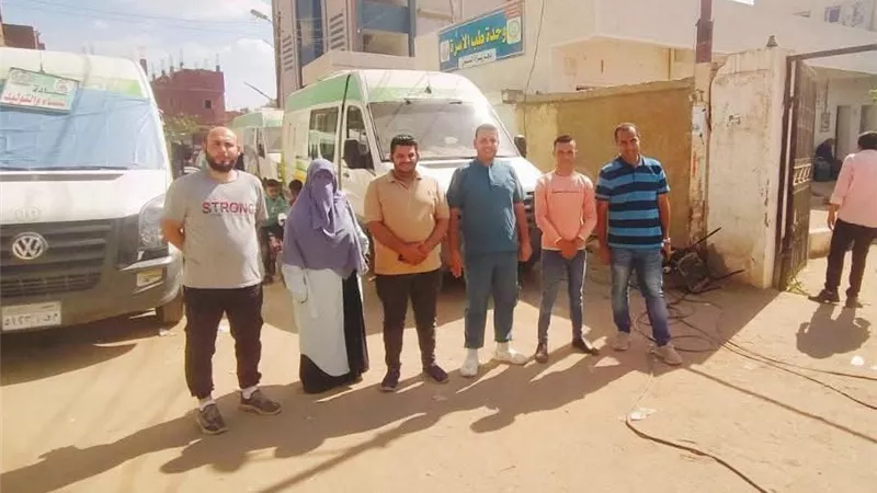 قافلة طبية مجانية لمدة يومين بجزيرة النص بالشرقية لتقديم الرعاية الطبية 