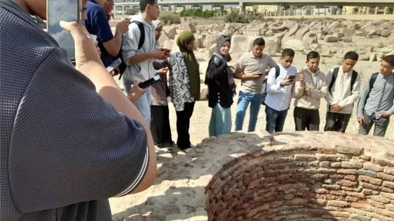  التراث الحضارى بالشرقية: تنظيم زيارات لطلاب المدارس إلى منطقة آثار تل بسطا |صور