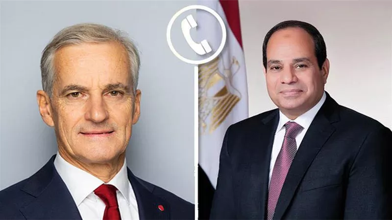 الرئيس السيسي يشيد بمواقف النرويج الداعمة للقضية الفلسطينية
