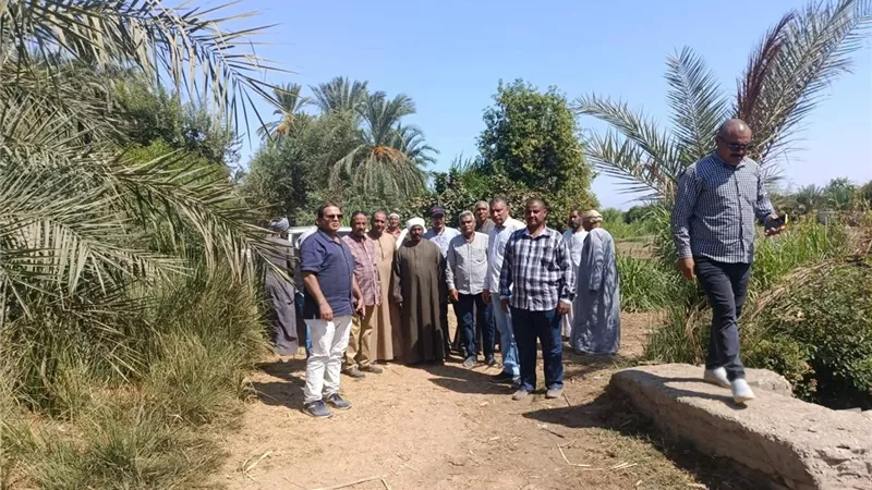 رئيس مدينة أرمنت يحدد خط السير النهائي لجرارات قصب السكر غرب الأقصر