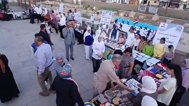 افتتاح معرض الحرف التقليدية التراثية لمكتبات مصر العامة في الأقصر |صور