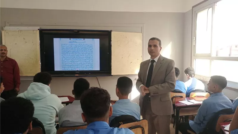 وكيل تعليم كفر الشيخ يتفقد مدارس بيلا ويتابع العملية التعليمية |صور